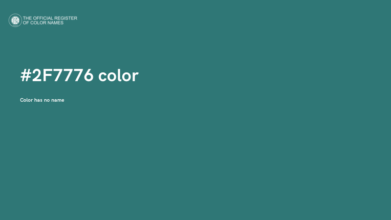 #2F7776 color image