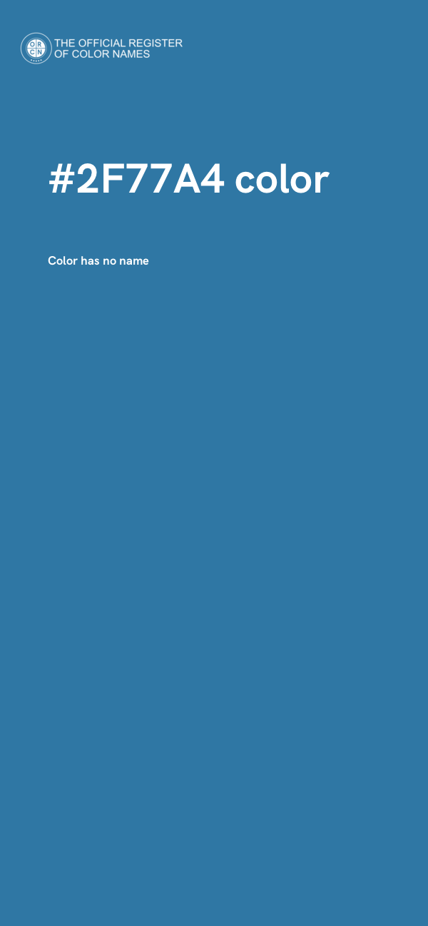#2F77A4 color image