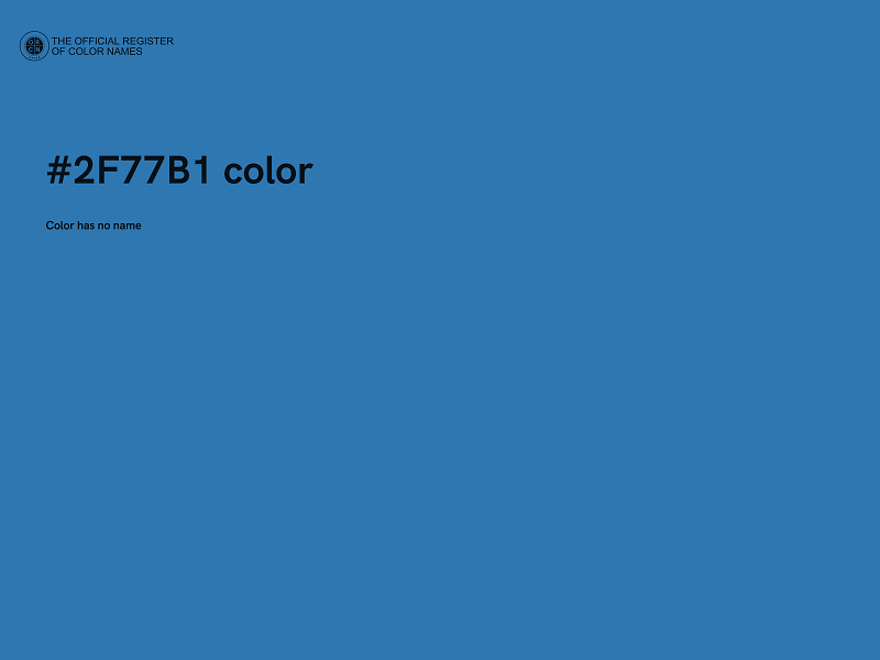 #2F77B1 color image