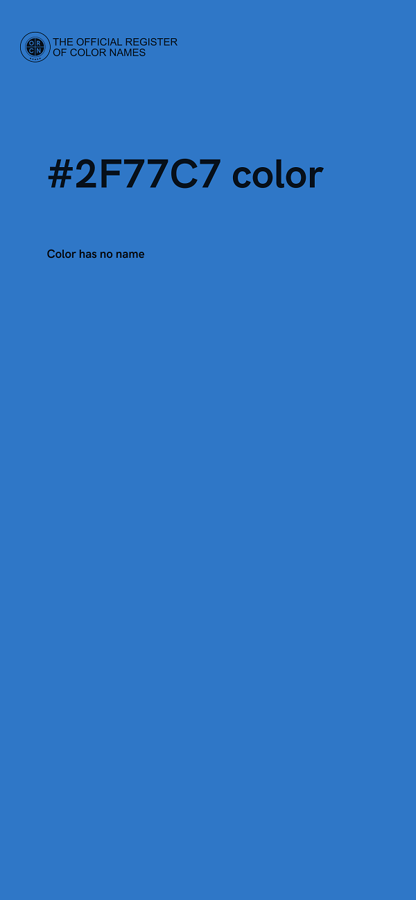 #2F77C7 color image