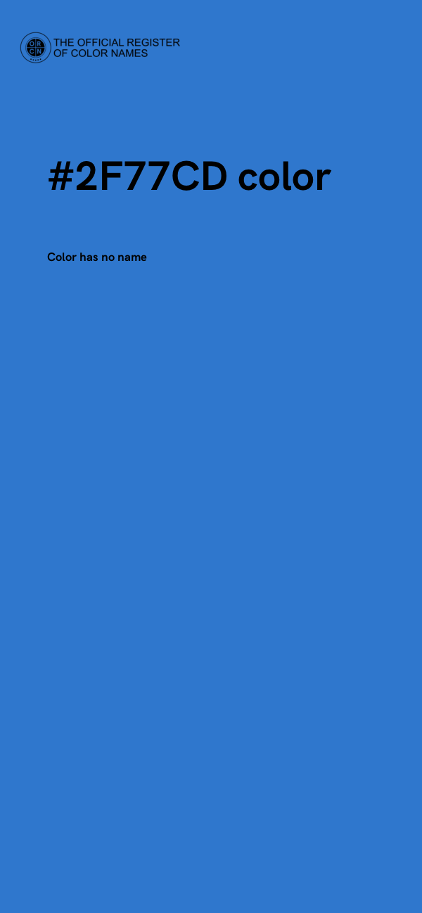 #2F77CD color image