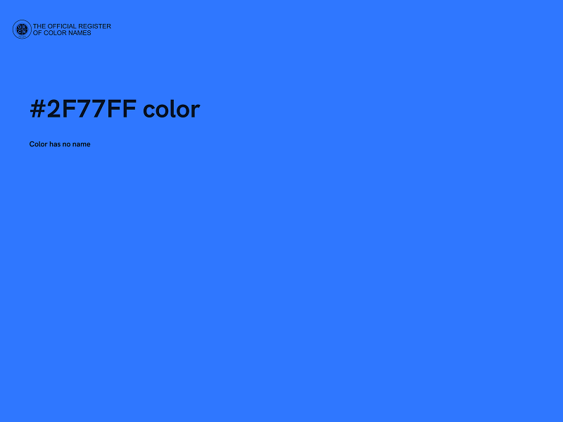#2F77FF color image