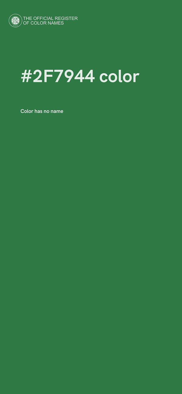 #2F7944 color image