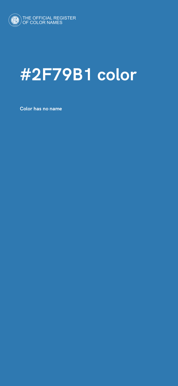#2F79B1 color image