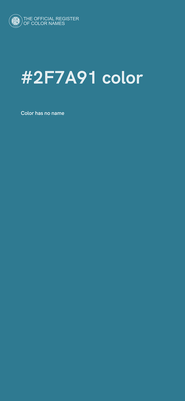 #2F7A91 color image