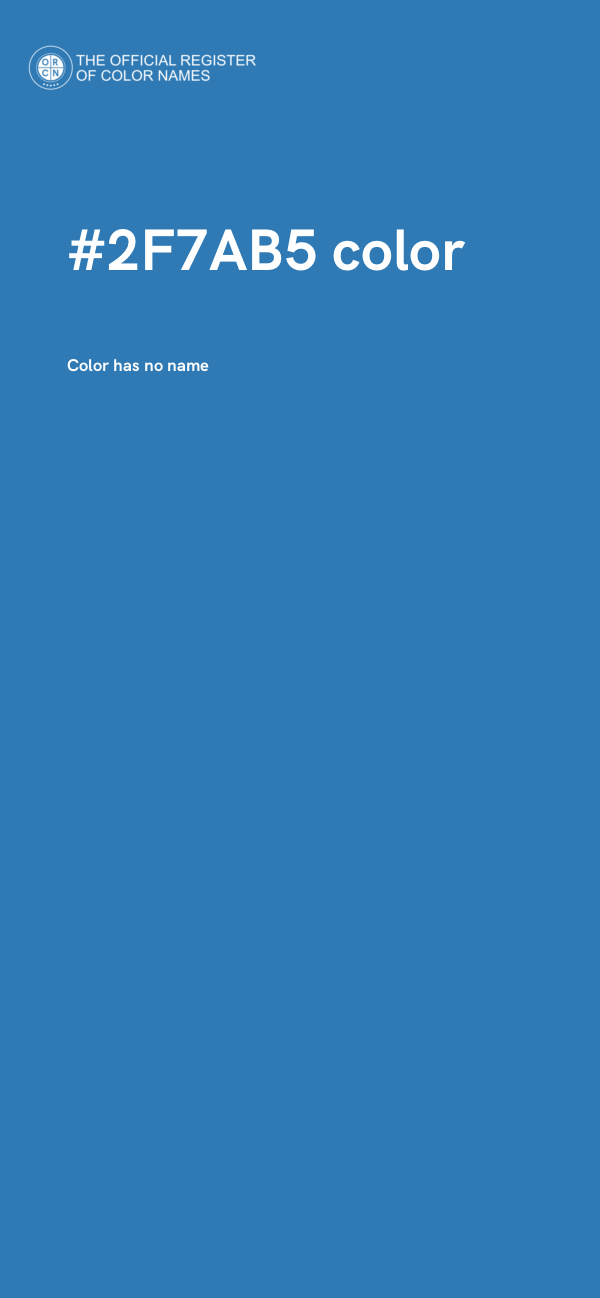 #2F7AB5 color image