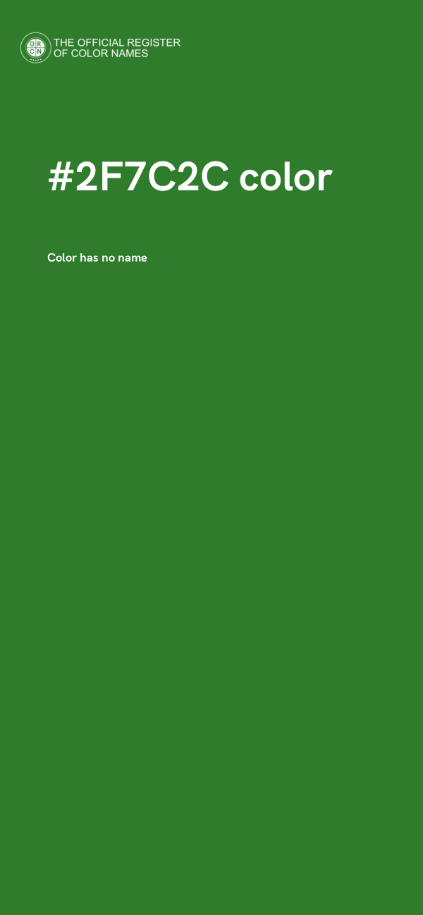 #2F7C2C color image