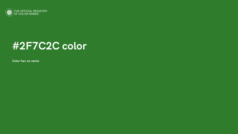 #2F7C2C color image