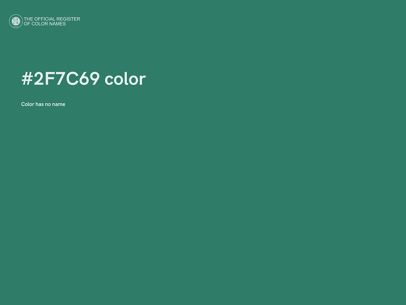 #2F7C69 color image