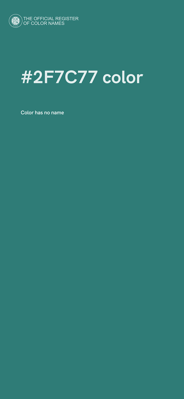 #2F7C77 color image