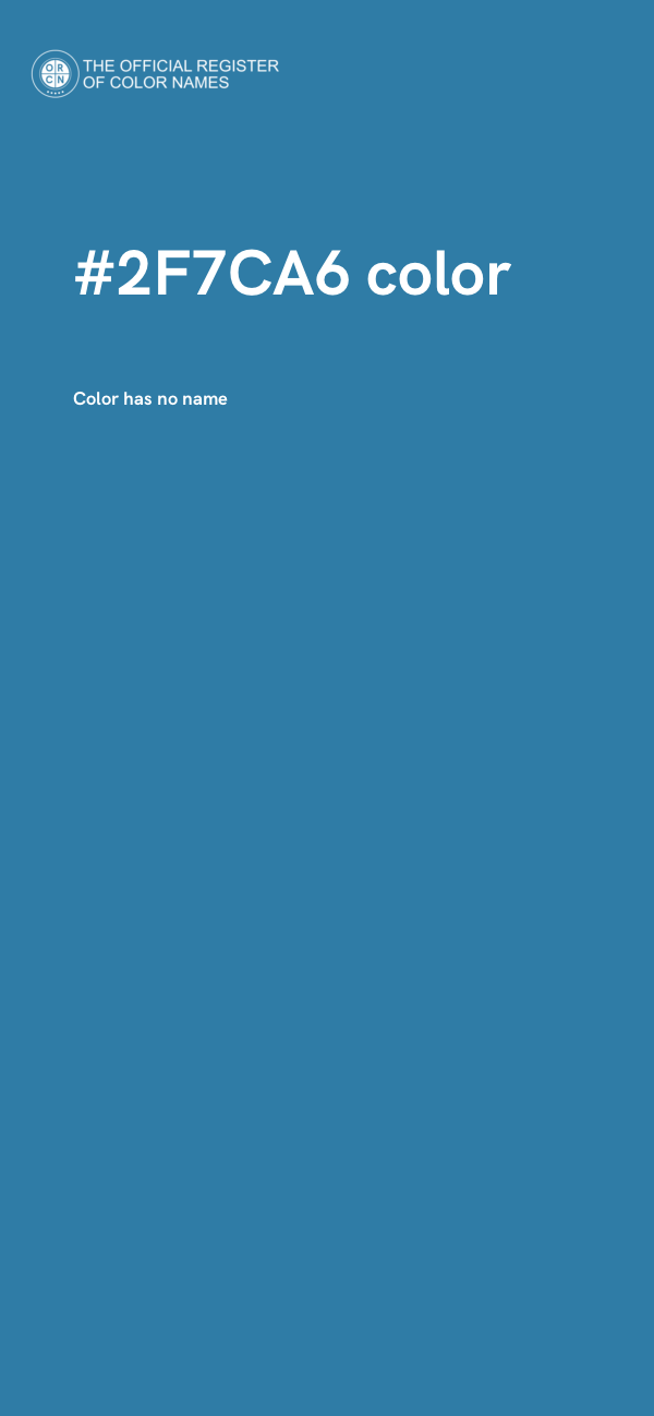#2F7CA6 color image
