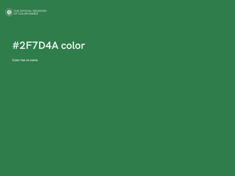 #2F7D4A color image