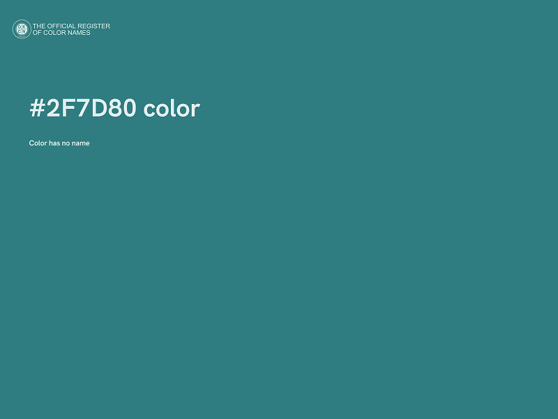 #2F7D80 color image