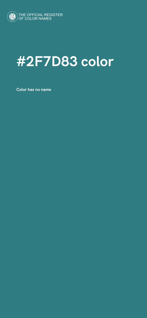 #2F7D83 color image