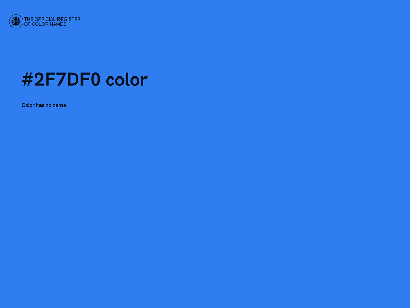 #2F7DF0 color image