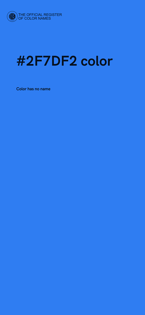 #2F7DF2 color image