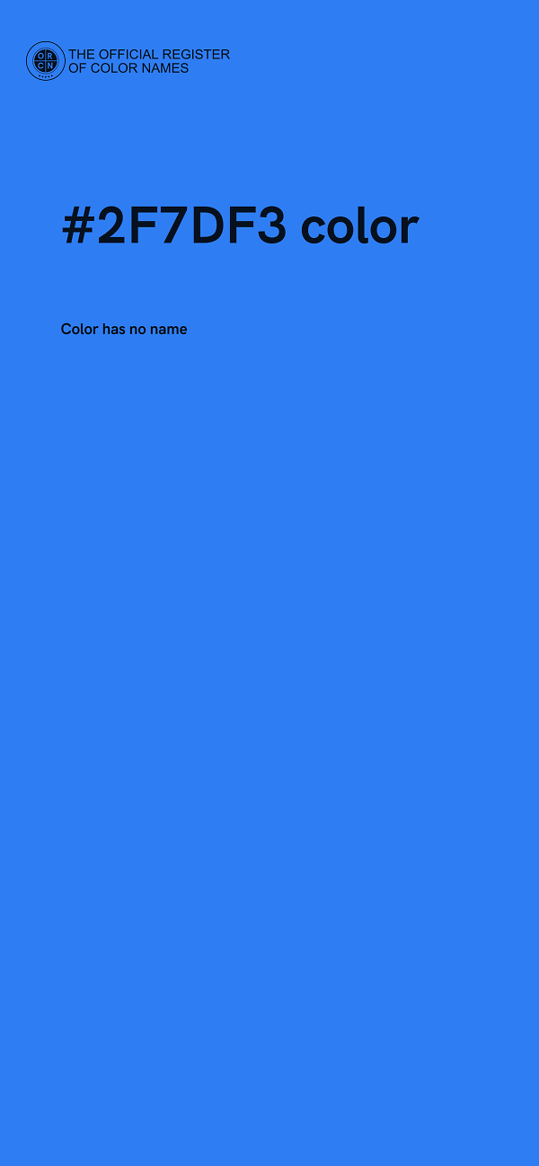 #2F7DF3 color image
