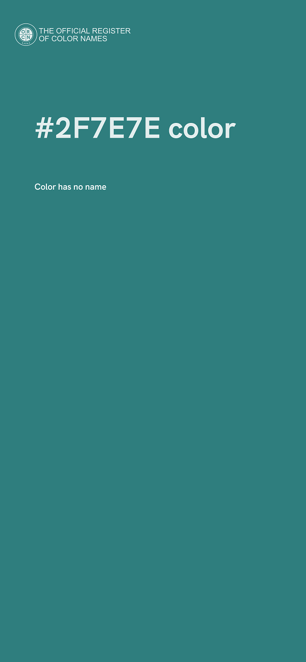 #2F7E7E color image