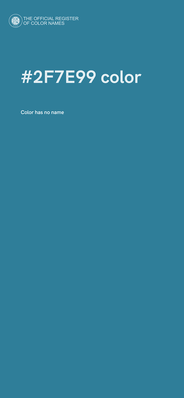#2F7E99 color image