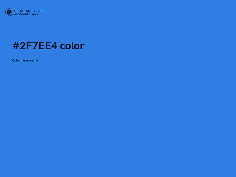 #2F7EE4 color image