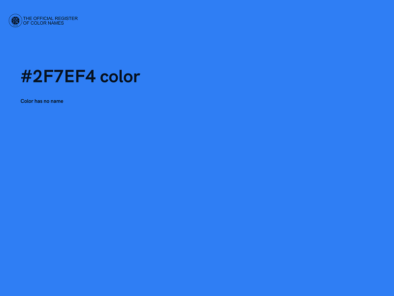 #2F7EF4 color image