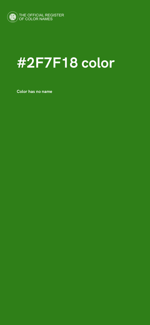 #2F7F18 color image