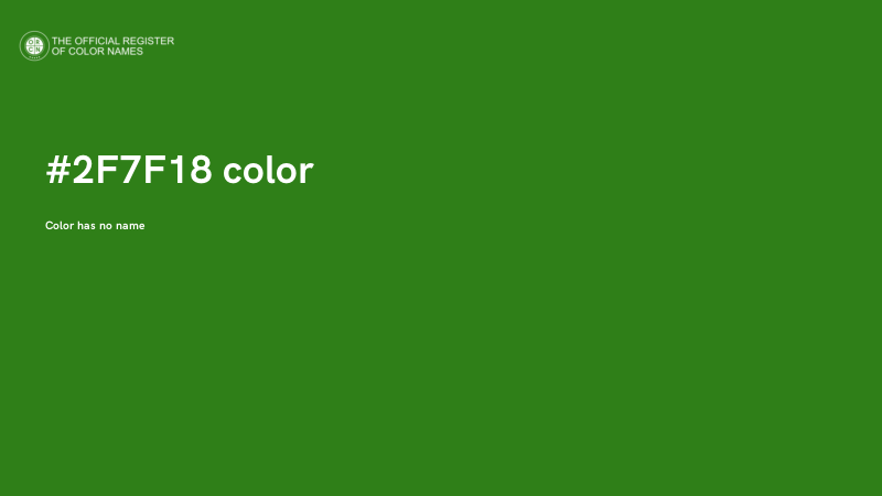 #2F7F18 color image