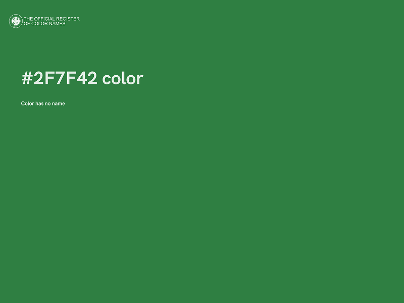 #2F7F42 color image