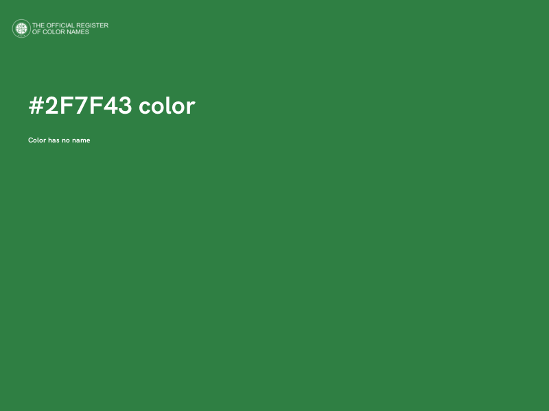 #2F7F43 color image
