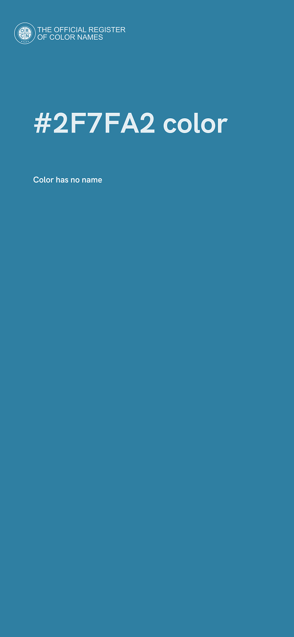 #2F7FA2 color image