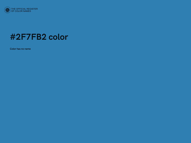 #2F7FB2 color image