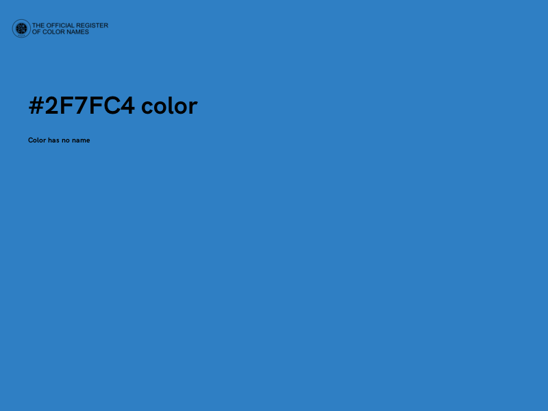 #2F7FC4 color image