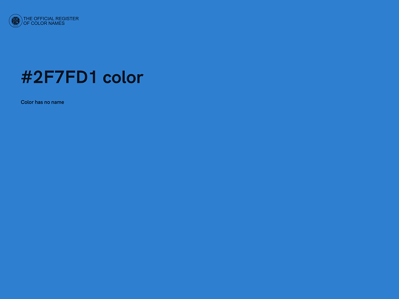 #2F7FD1 color image