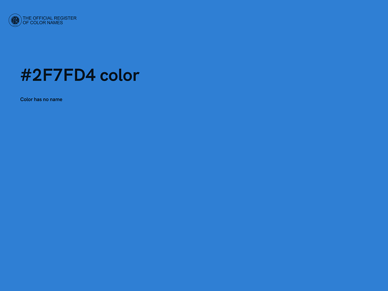 #2F7FD4 color image