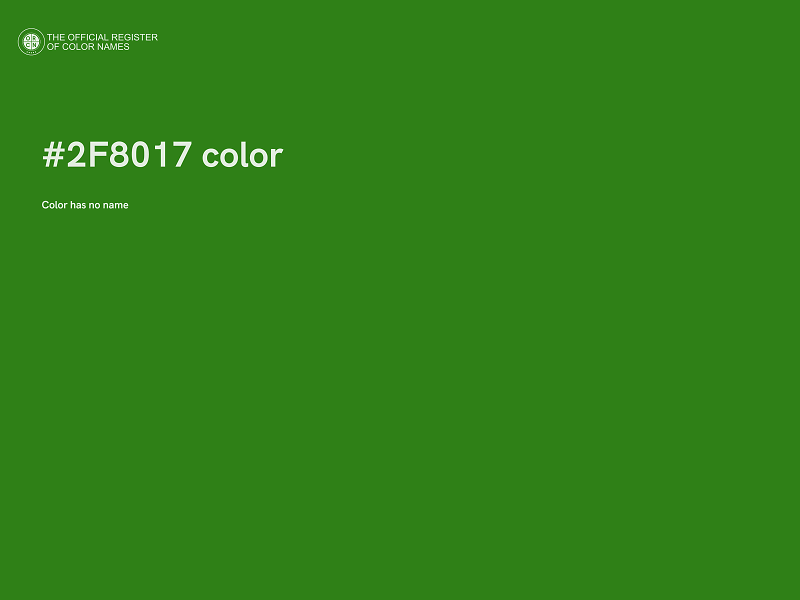 #2F8017 color image