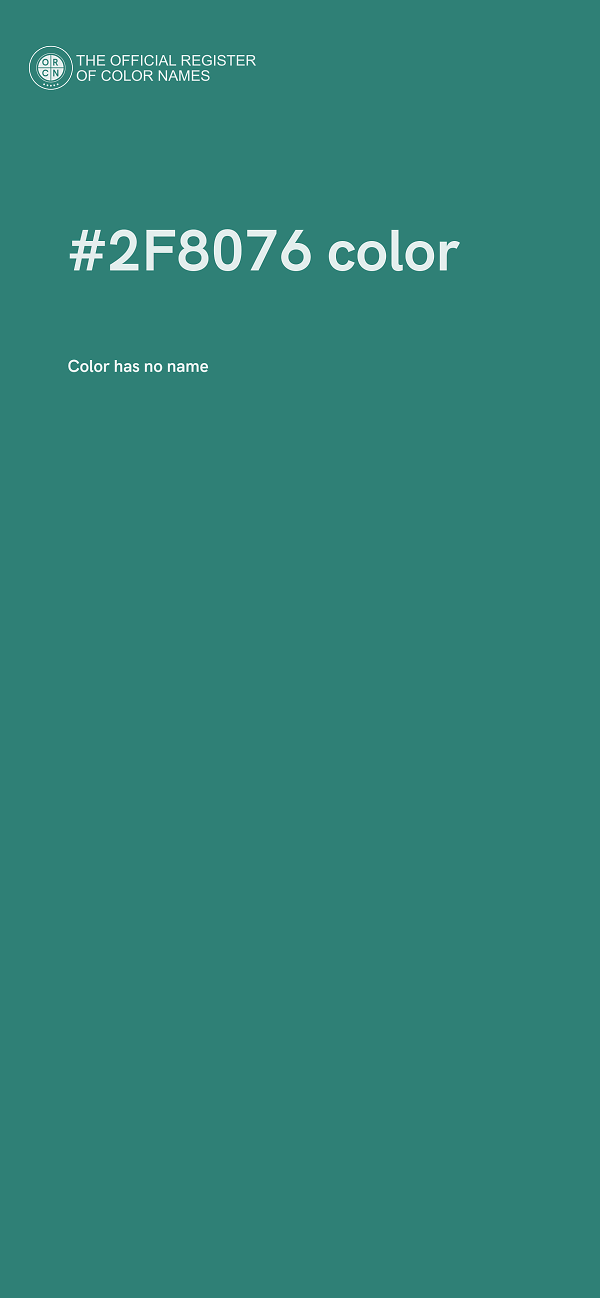 #2F8076 color image