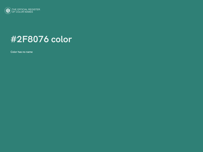 #2F8076 color image
