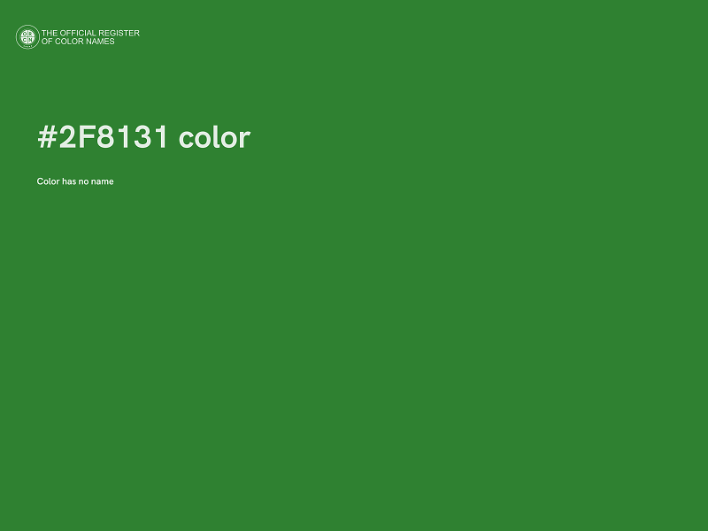 #2F8131 color image