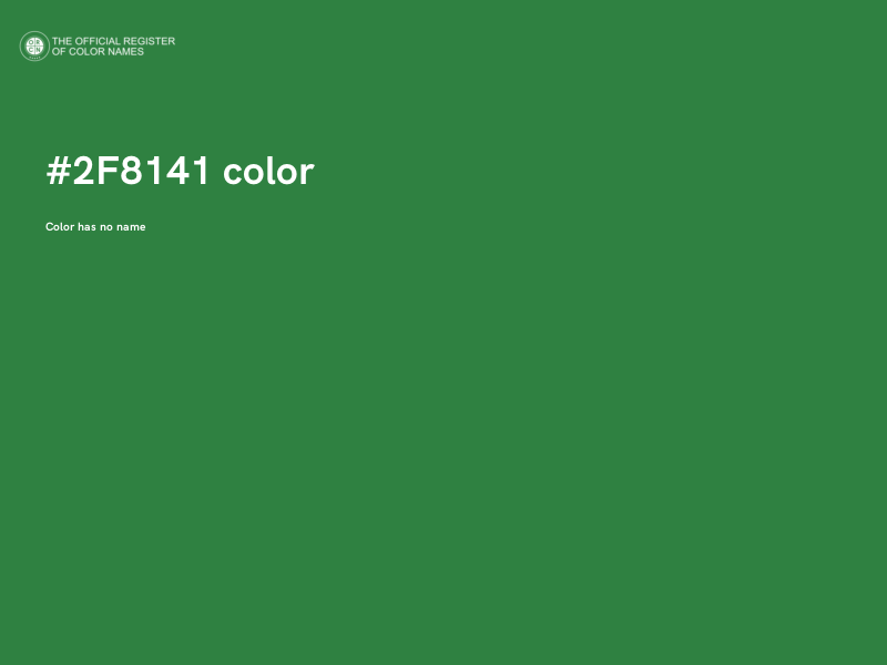 #2F8141 color image