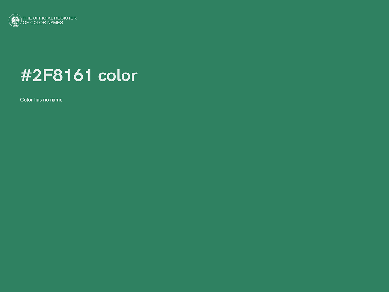 #2F8161 color image