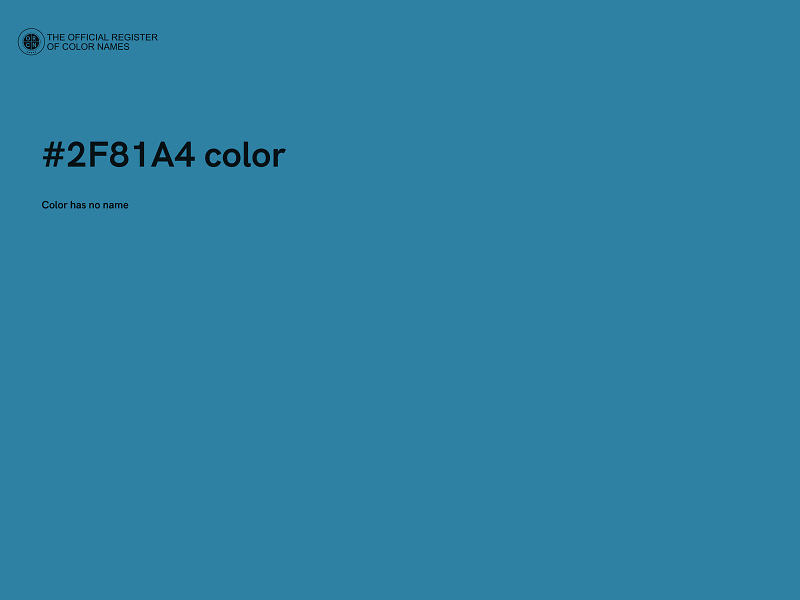 #2F81A4 color image