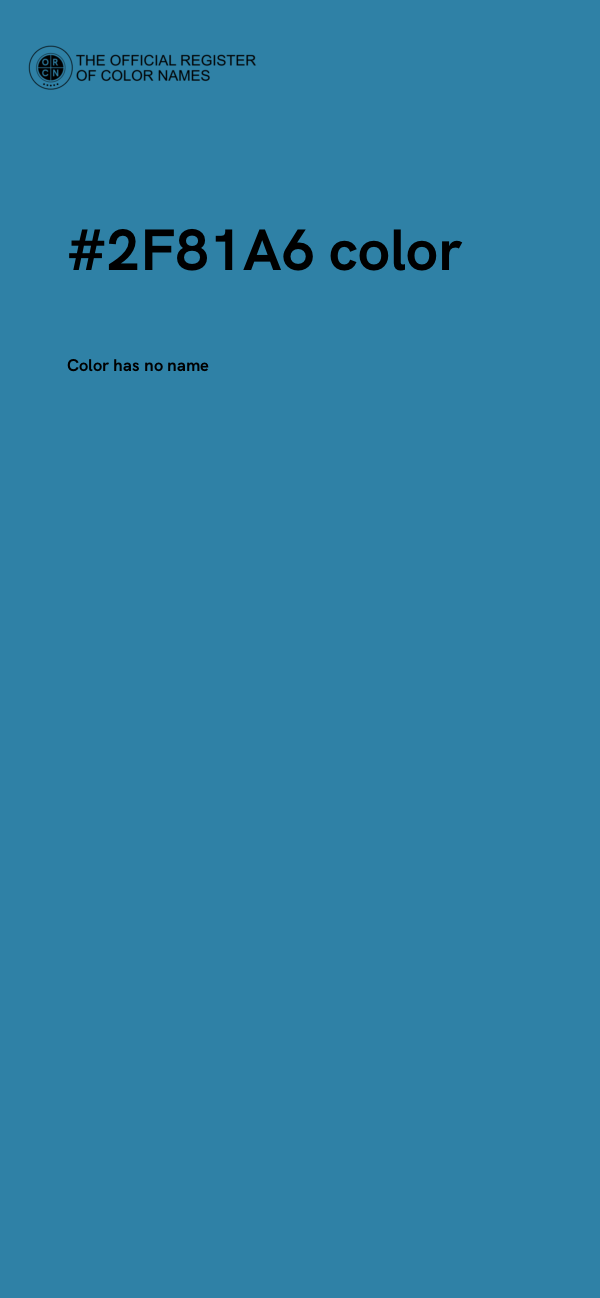 #2F81A6 color image