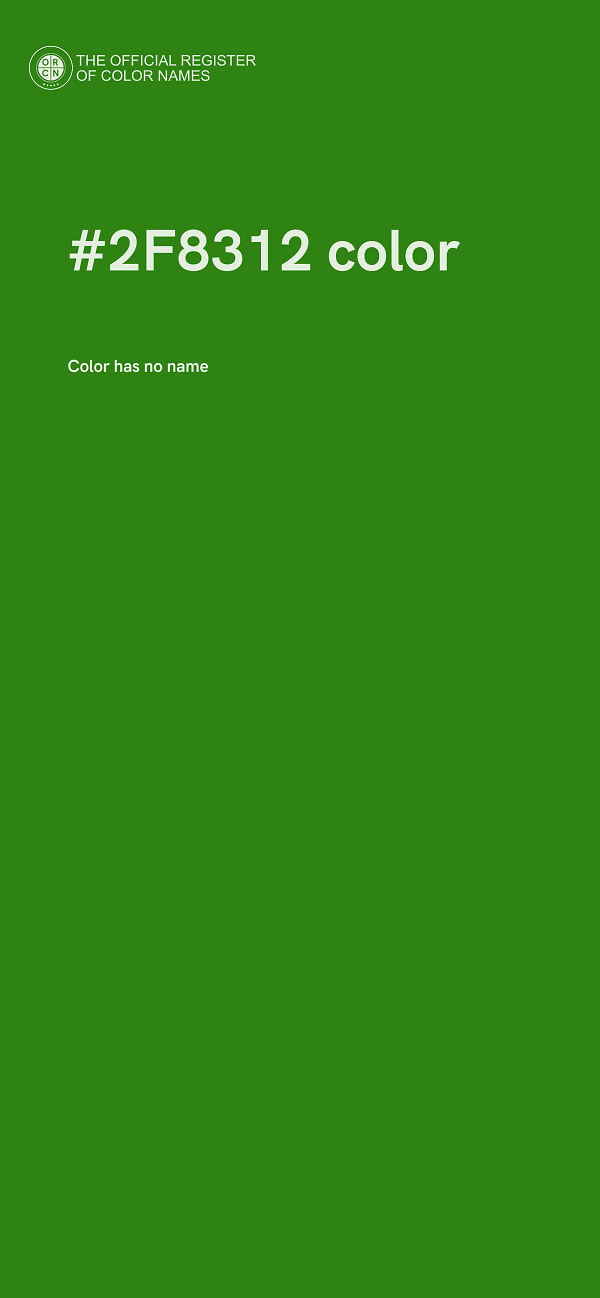 #2F8312 color image