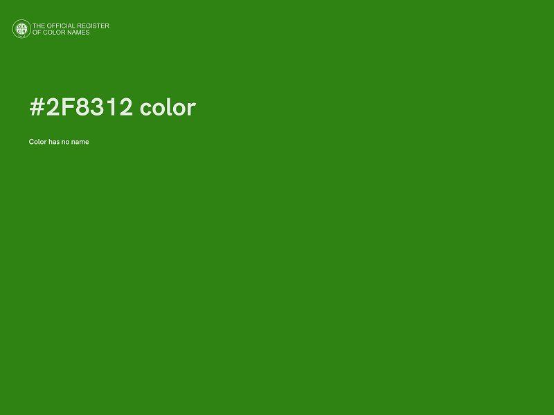 #2F8312 color image
