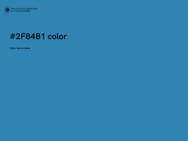 #2F84B1 color image