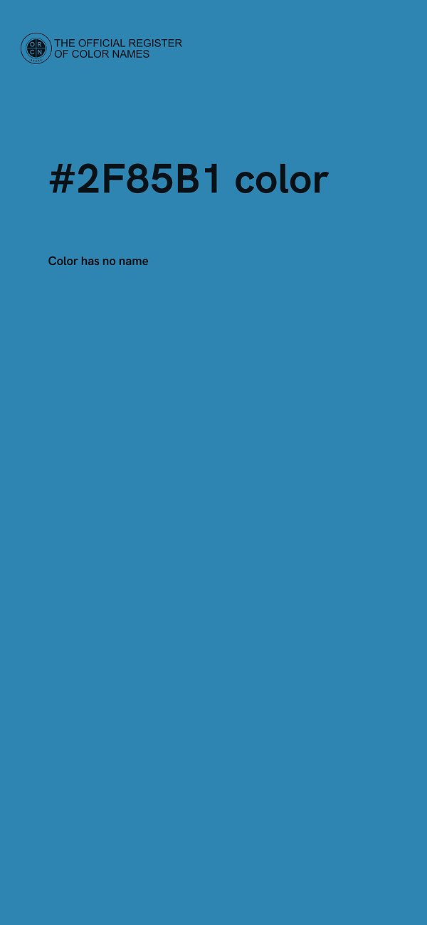 #2F85B1 color image