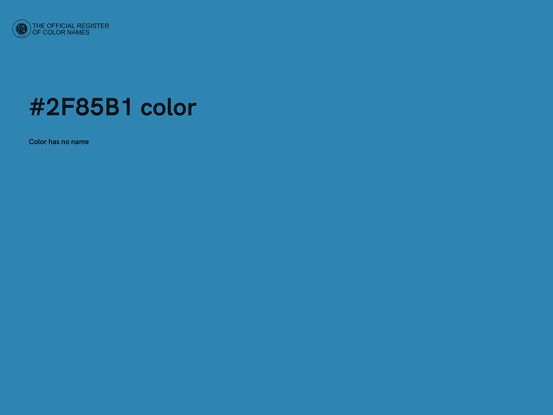 #2F85B1 color image