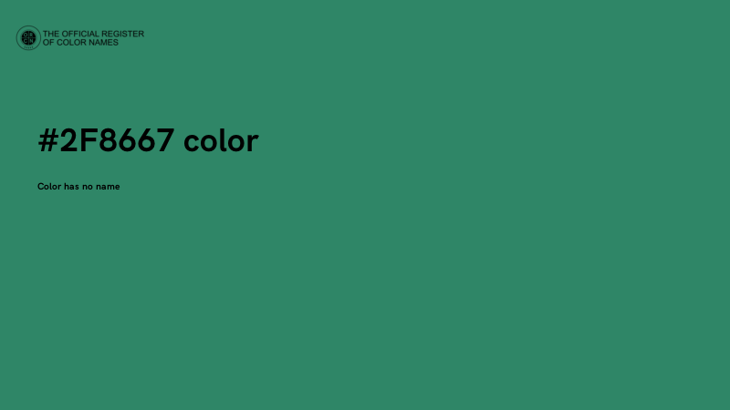 #2F8667 color image
