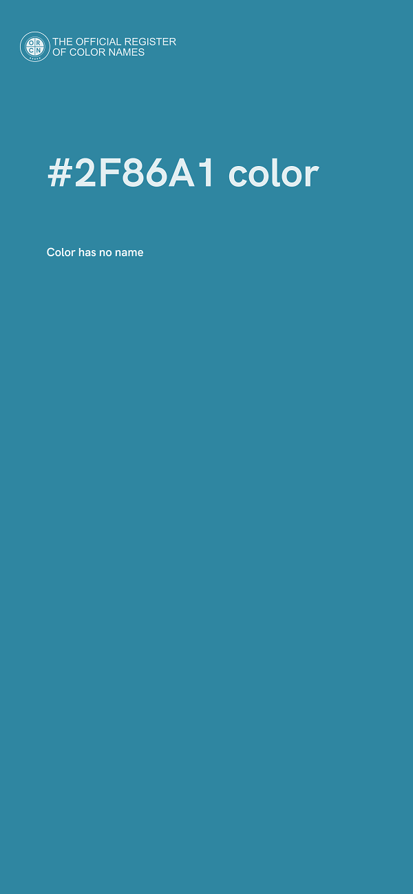 #2F86A1 color image