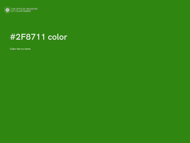 #2F8711 color image